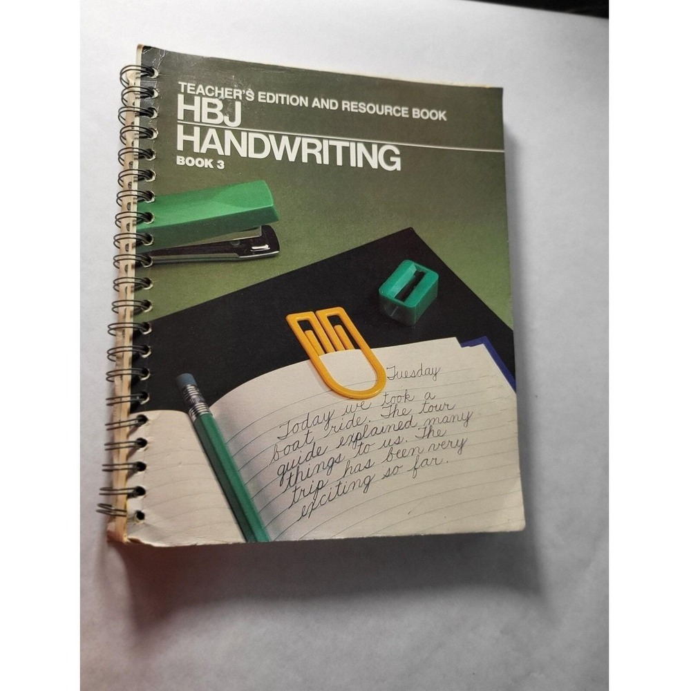 HBJ Handwriting Teacher's Edition Resource Book 3rd Grade Homeschool